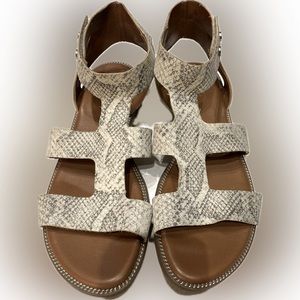 Franco Sarto Snakeskin Gladiator Sandals